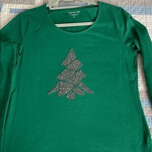Coldwater Creek Beaded long sleeve top. XS 4-6